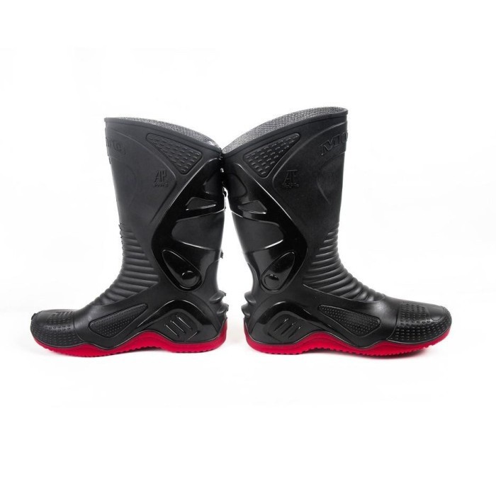 SEPATU BOAT MERK AP BLACK/RED