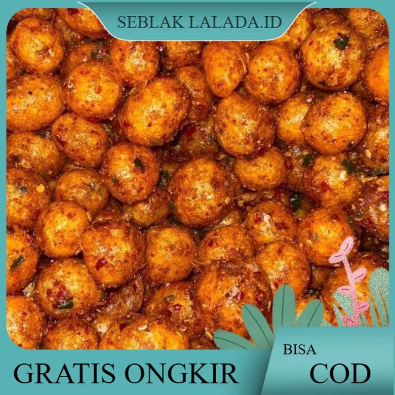 

[Beli Lokal] Cimol kering Crishpy Extra pedas Daun jeruk isi 250 gram cemilan instan Food Snacks Goreng Crispy
