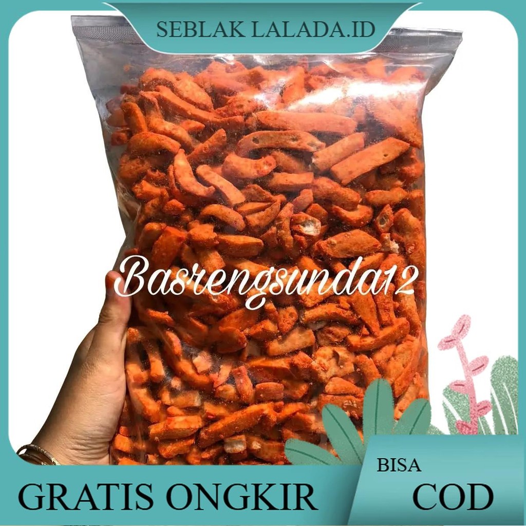 

Basreng Balado 500gramPedas dengan Aroma Daun Jeruk Segar Cemilan Food Instan Snacks Goreng