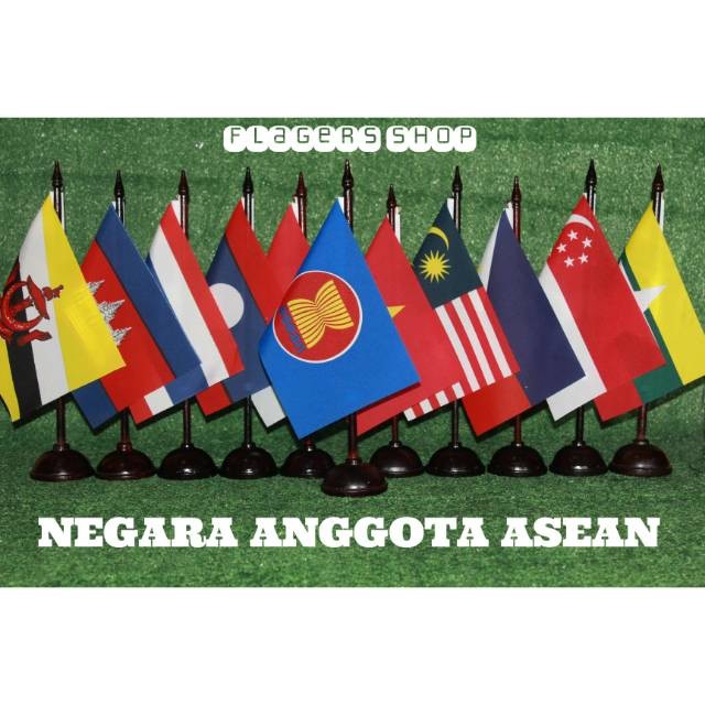 [PAKET ASEAN] Bendera Meja Negara Anggota Asean