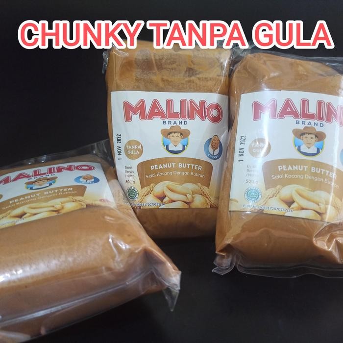 

Malino Peanut butter /Selai Kacang Malino Tanpa Gula (No Sugar) 500gr