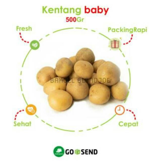 

KENTANG BABY 500GRAM / BABY POTATOES / FRESH VEGETABLES / VEGETABLE / SAYUR SAYURAN SEGAR MURAH BEST SELLER