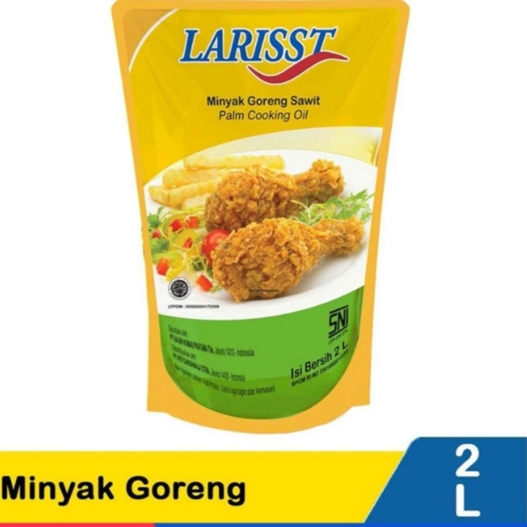 

PROMO!Minyak Goreng LARISST 2L 1Dus Isi 6PcsREADY