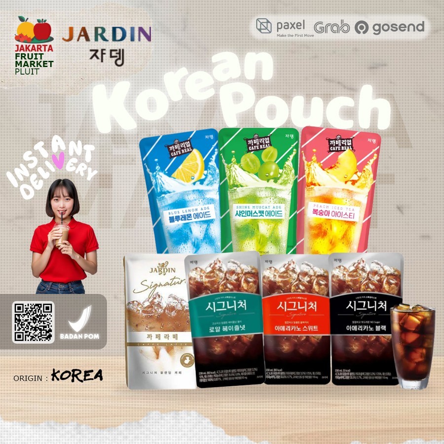 

(MINUMAN KOREA) 쟈뎅 JARDIN CAFE POUCH Signature / Cafe Real ALL VARIANT