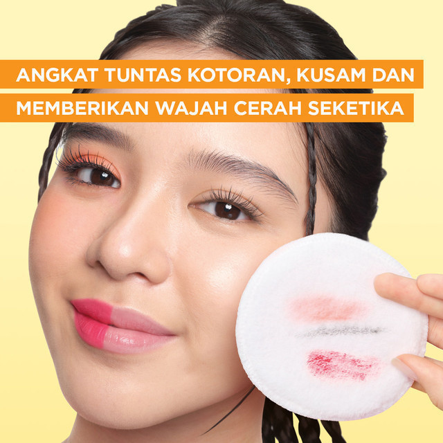 H __ Paket Skincare Garnier Bright Complete Dark Spot & Protection Set (Micellar Vitamin C 125ml, Ge