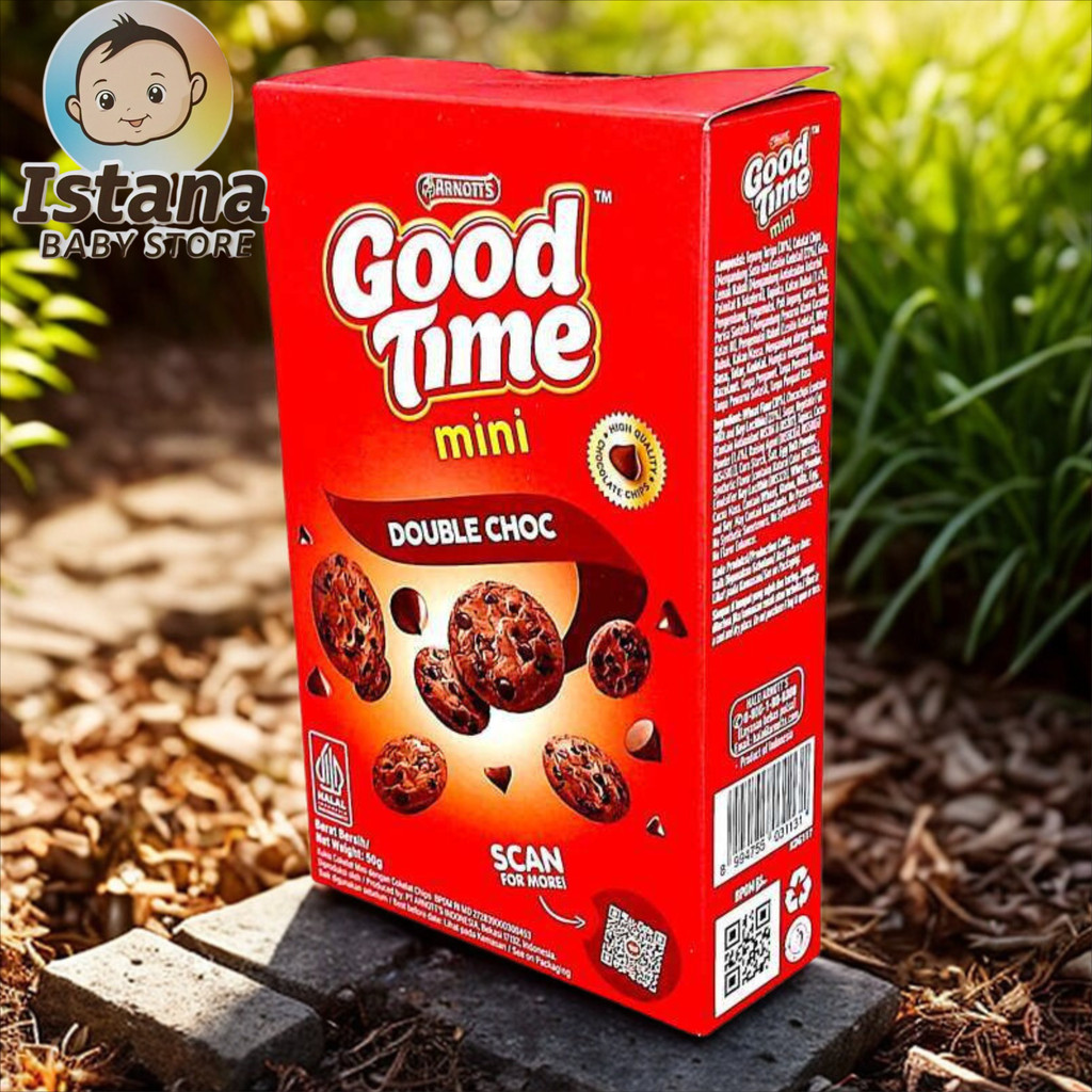 

Good Time Cookies Double Choc Arnott 50gr Istana Baby