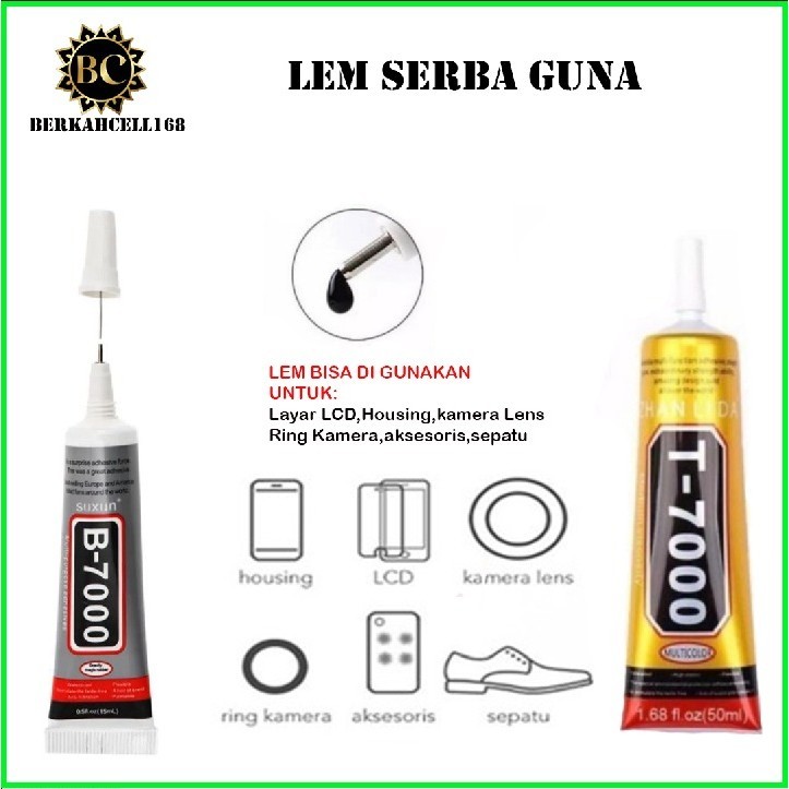 

LEM LCD LEM TC LEM LCD 1SET LCD TIPE B7000 BENING DAN T7000 HITAM - BERKAHCELL168