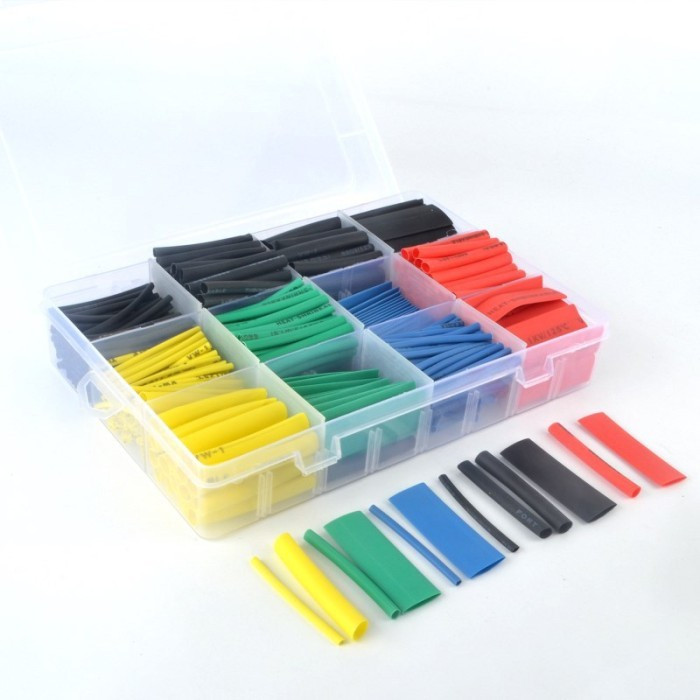 

Kabel Isolasi Bakar set 530 PCS - Selongsong Bakar - Heat Shrink