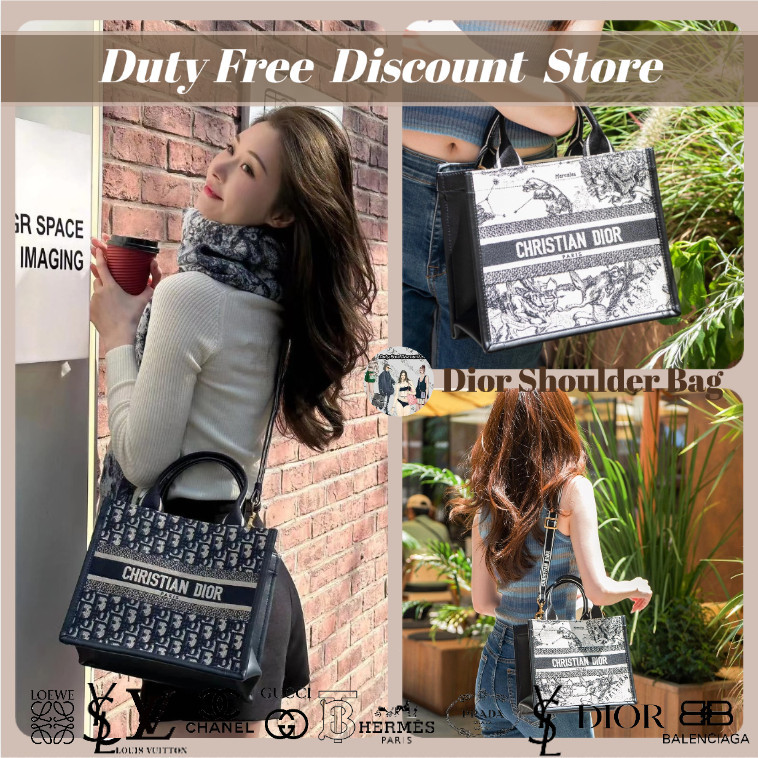 Dior Book Tote PM Tote BagNew tote bag / tas selempang / tas bahu M1325C Garansi Dua Tahun Asli (100