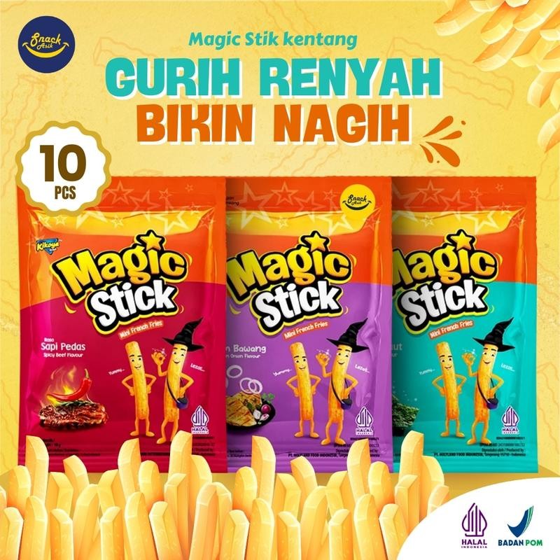 

10 PCS MAGIC STICK POTATO Snack Kikoya Gurih Food Kentang