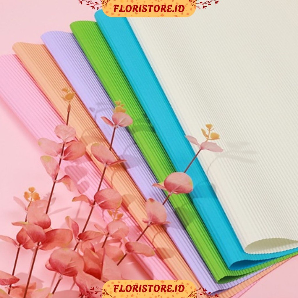 

PLEATED LINE PAPER / CELLOPHANE / FLORIST PAPER / KERTAS BUKET BUNGA / WRAPPING WRAPPER