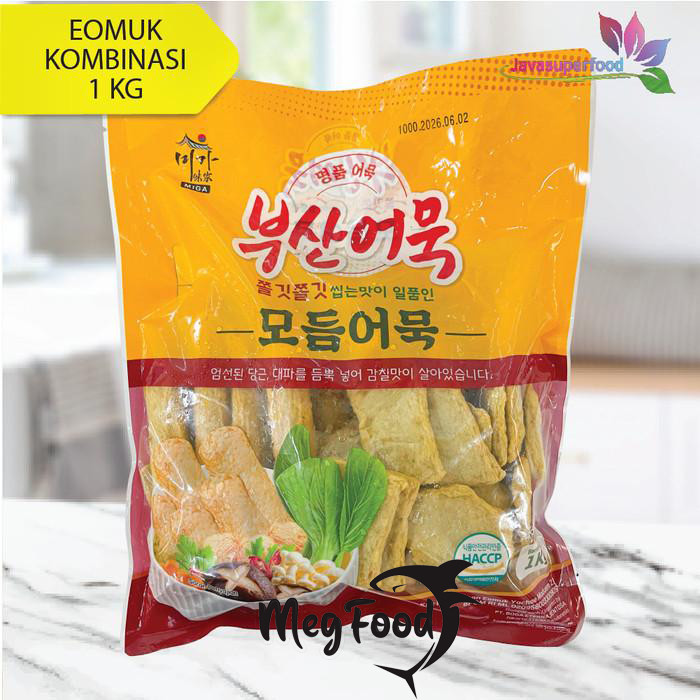 

MIGA Eomuk Kombinasi 1 Kg / Odeng Kombinasi Korean/ Eomuk / Fish Cake - 1 Kg