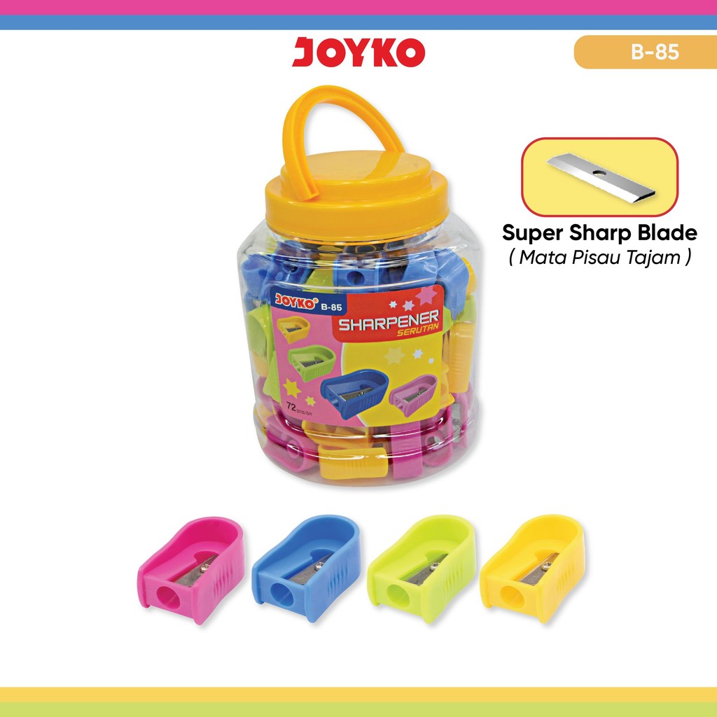 

JOYKO Sharpener Rautan 1 Drum B-85 Isi 72 Pcs