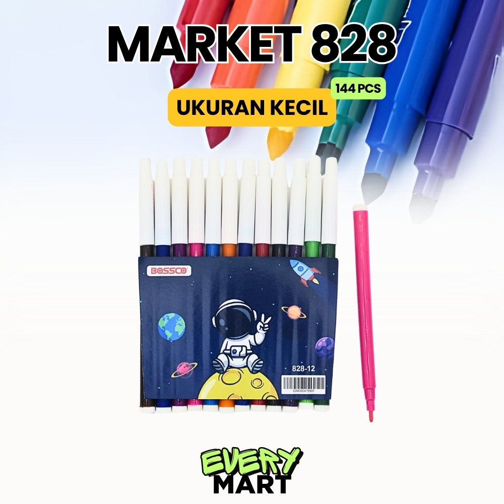 

(1 GROSS) Spidol BOSSCO 12 WARNA KECIL/ Spidol 12 warna BOSSCO/ BOSSCO pw 12 warna kecil