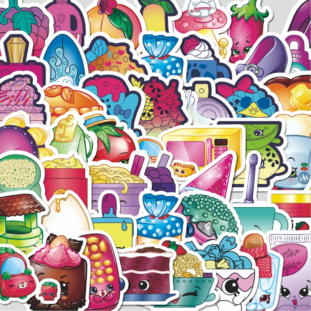 

Stiker Cutting Pack Stiker Shopkins Versi 3 Isi 100Pcs Series Aesthetic Lucu Keren Untuk Koper Bahan Vynil