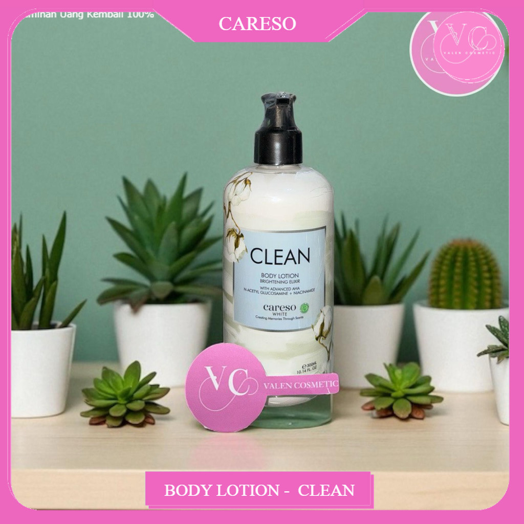 100% ORI - CARESO - Body Lotion - Clean 300ML Careso BODY LOTION 300ml Brightening Body Lotion / Fra