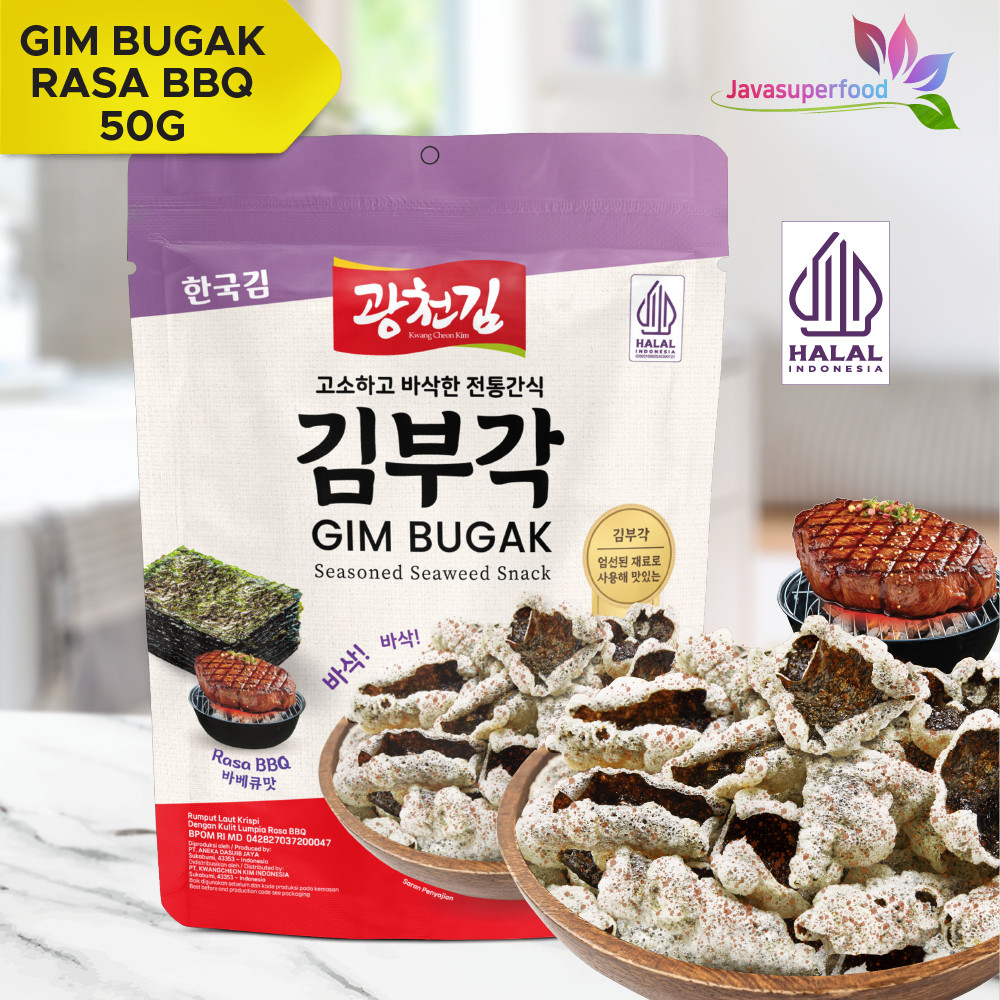 

Ready GIM BUGAK 50 GRAM SEASONED SEAWEED SNACK / NORI CRISPY/ NORI SNACK/ KOREAN SNACK / CEMILAN RUMPUT LAUT HALAL