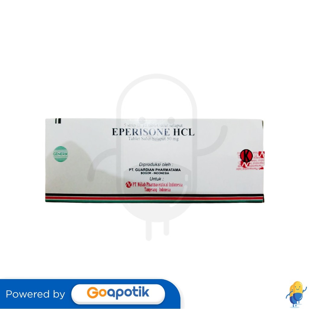 Eperisone Hydrochloride Nulab 50 Mg Box 50 Tablet