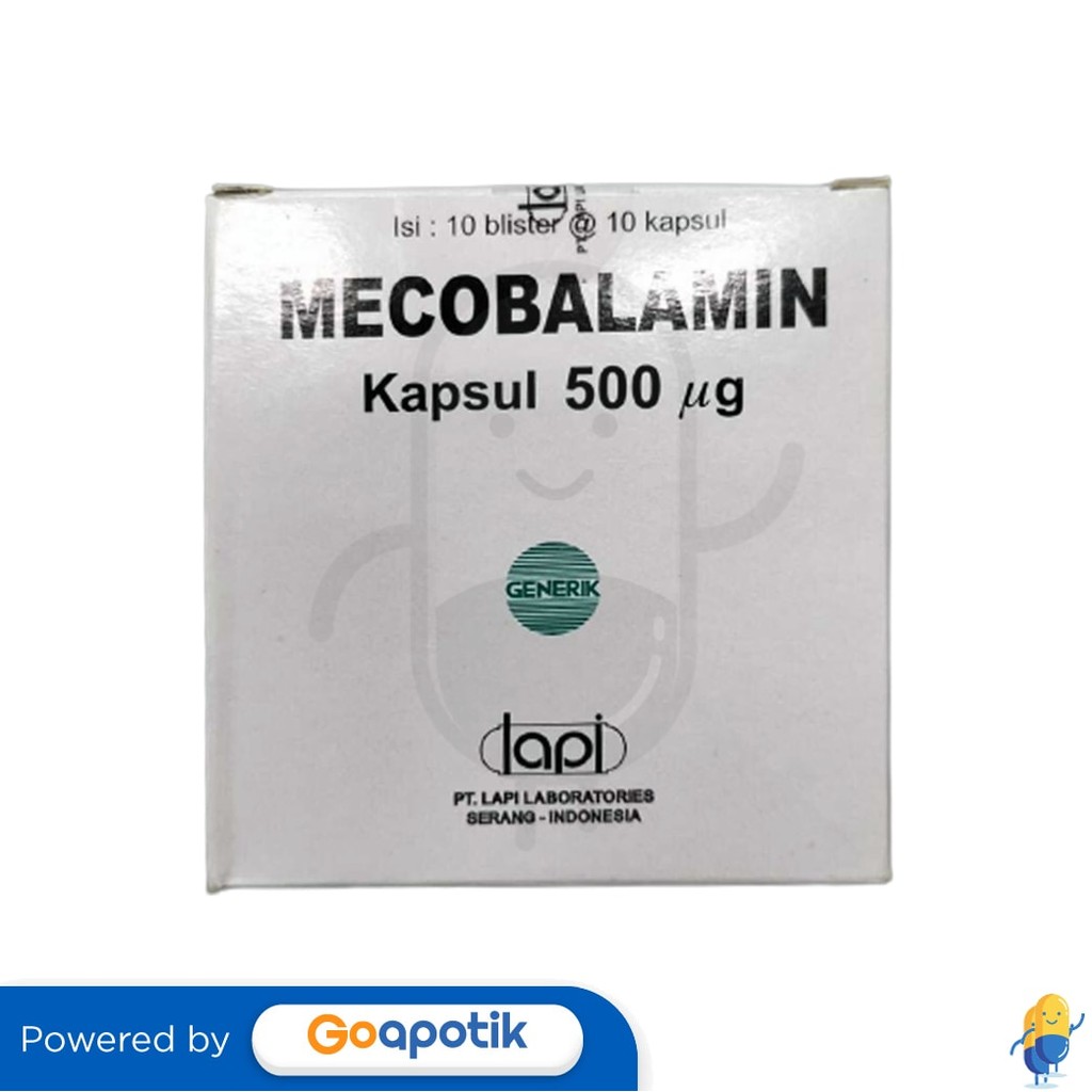 Mecobalamin Lapi 500 Mcg Box 100 Kapsul