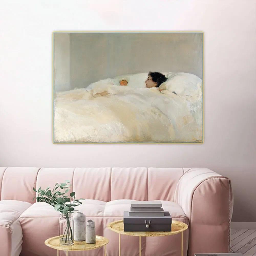 

Citon Joaquin Sorolla《Mother》Canvas Art Oil Painting Artwork Poster Picture Background Wall Decor Home Living room Decoration