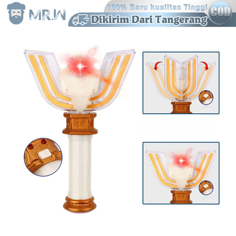 Kado Mainan Anak Cowok Ultraman Tiga God Light Rod Summoner Superman Senjata Ultraman Tiga