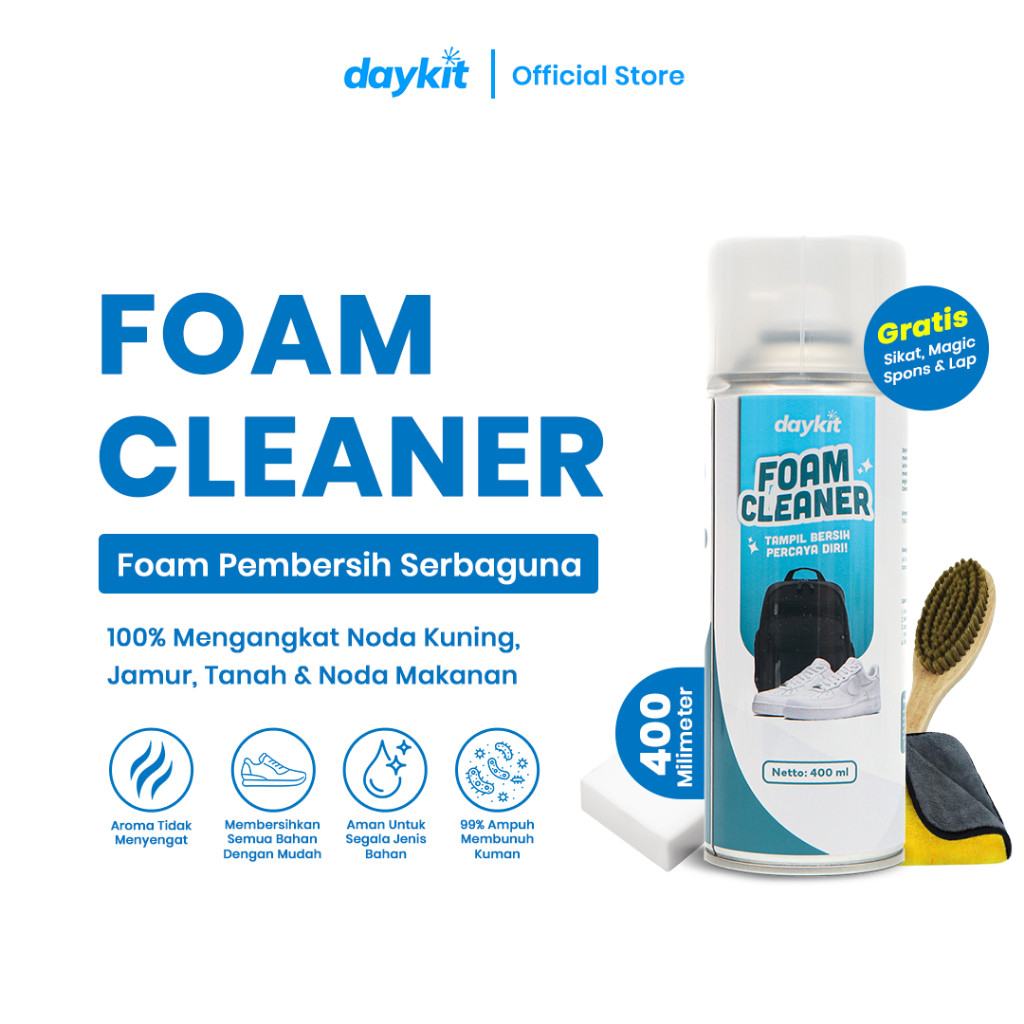 COD DAYKIT Foam Cleaner Pembersih Sepatu Tanpa Air