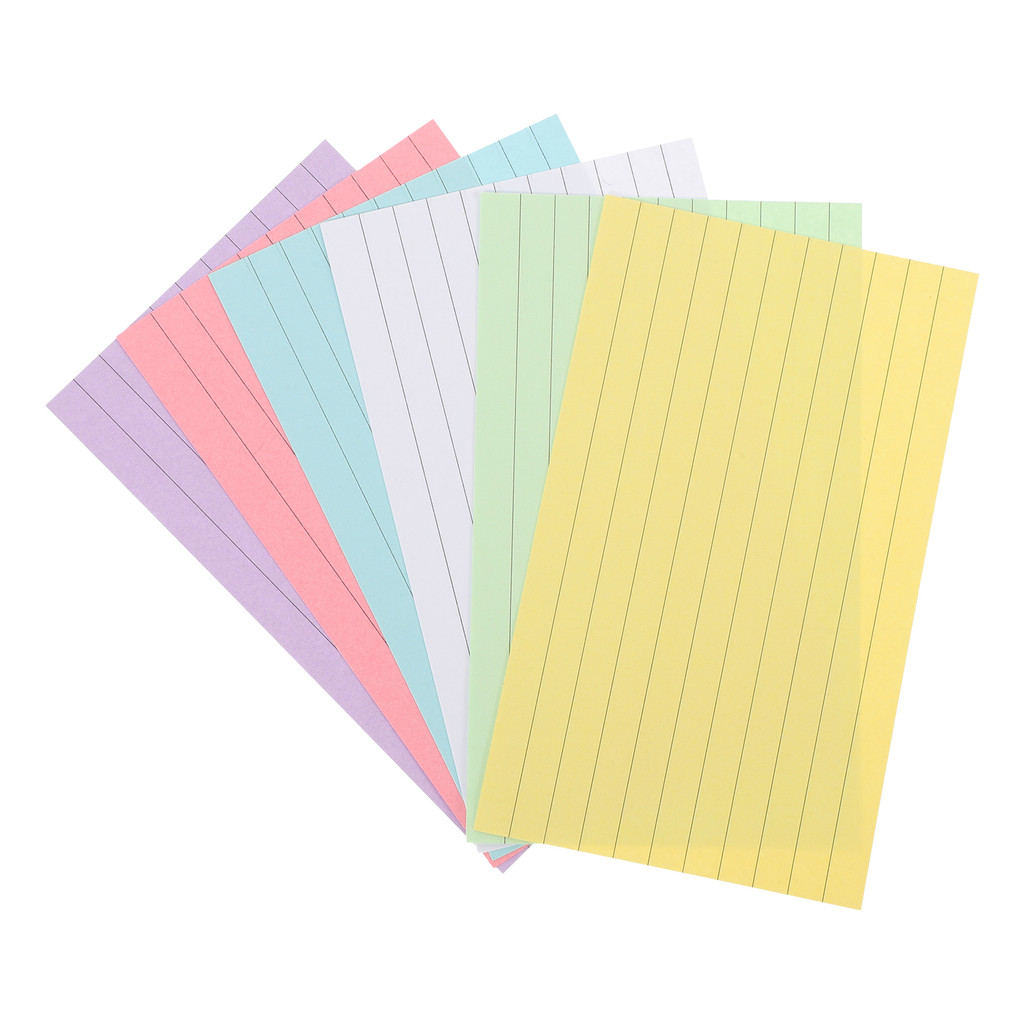 

600PCS 3 Inch Colored Index Cards Bulk Colorful Memo Flashcards Study Reminder Sticky Paper Notepad Notes For Office School