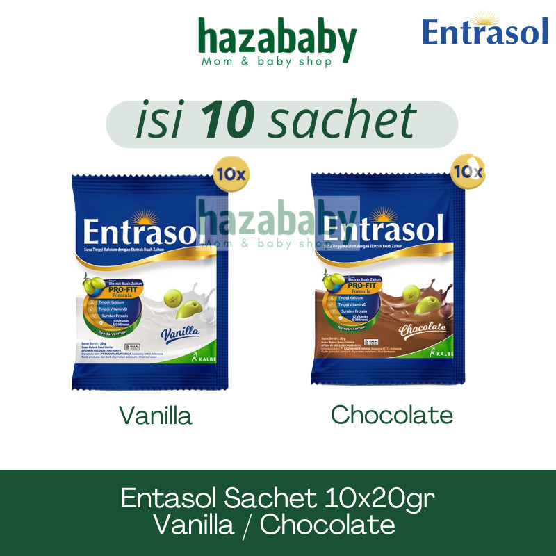 

Entrasol Renceng Sachet 10x20gr Coklat Vanila Chocolate Vanilla