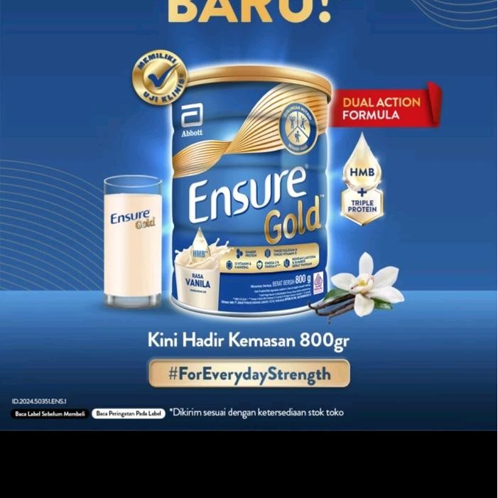 

Hot Produk Ensure Gold HMB 800 g Nutrisi Rendah rasa Vanilla Terbaik dan Terlaris