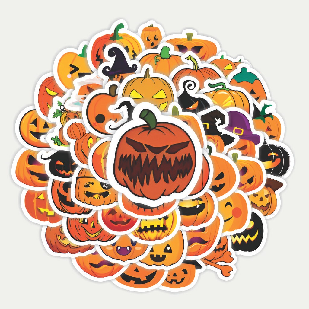 

Sticker Pack Stiker Labu Halloween | Sticker TUMBLR | Stiker LAPTOP KOPER HELM
