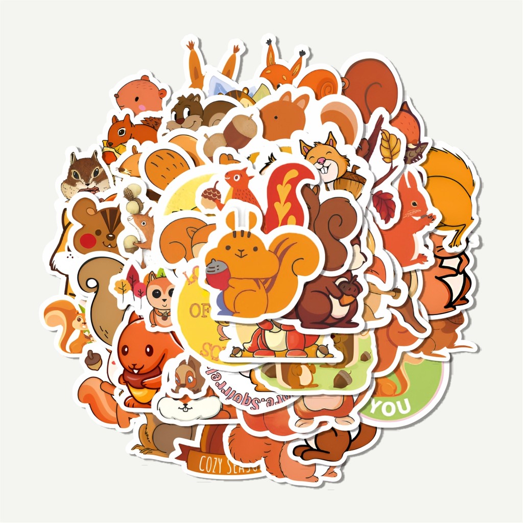 

Sticker Pack Stiker Hewan Squirel [Tupai] | Sticker TUMBLR | Stiker LAPTOP KOPER HELM