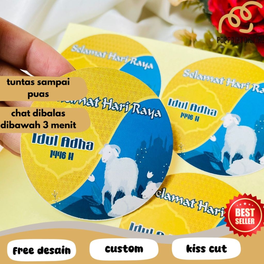 

PpD 9-15 Sticker Eid Adha Ramadhan Sticker Selamat Lebaran Idul Adha Hampers Free Desain Murah