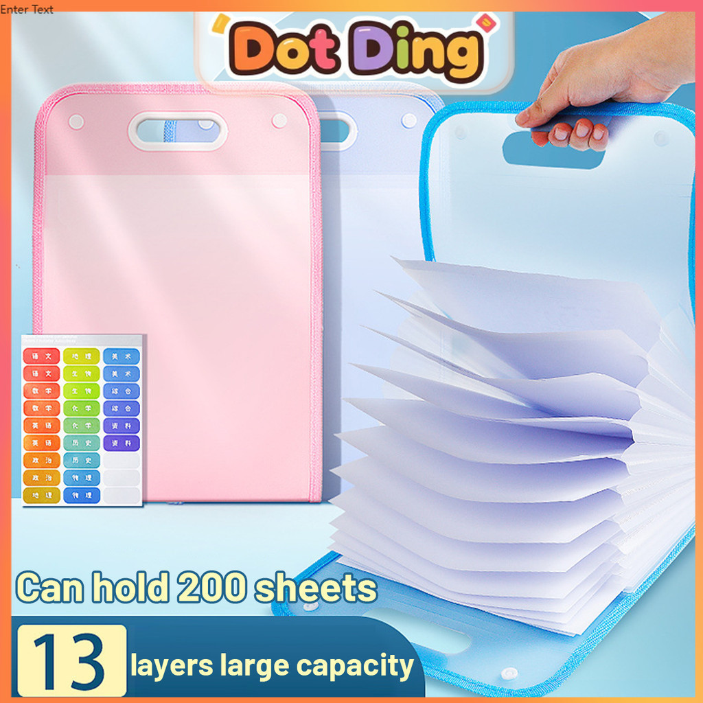 

[DOTDING] Tas Organizer A4 Vertikal Portofolio Ujian Penyimpanan Dokumen Klasifikasi Mata Pelajaran Alat Penyortir Sekolah Perlengkapan Kantor Wajib