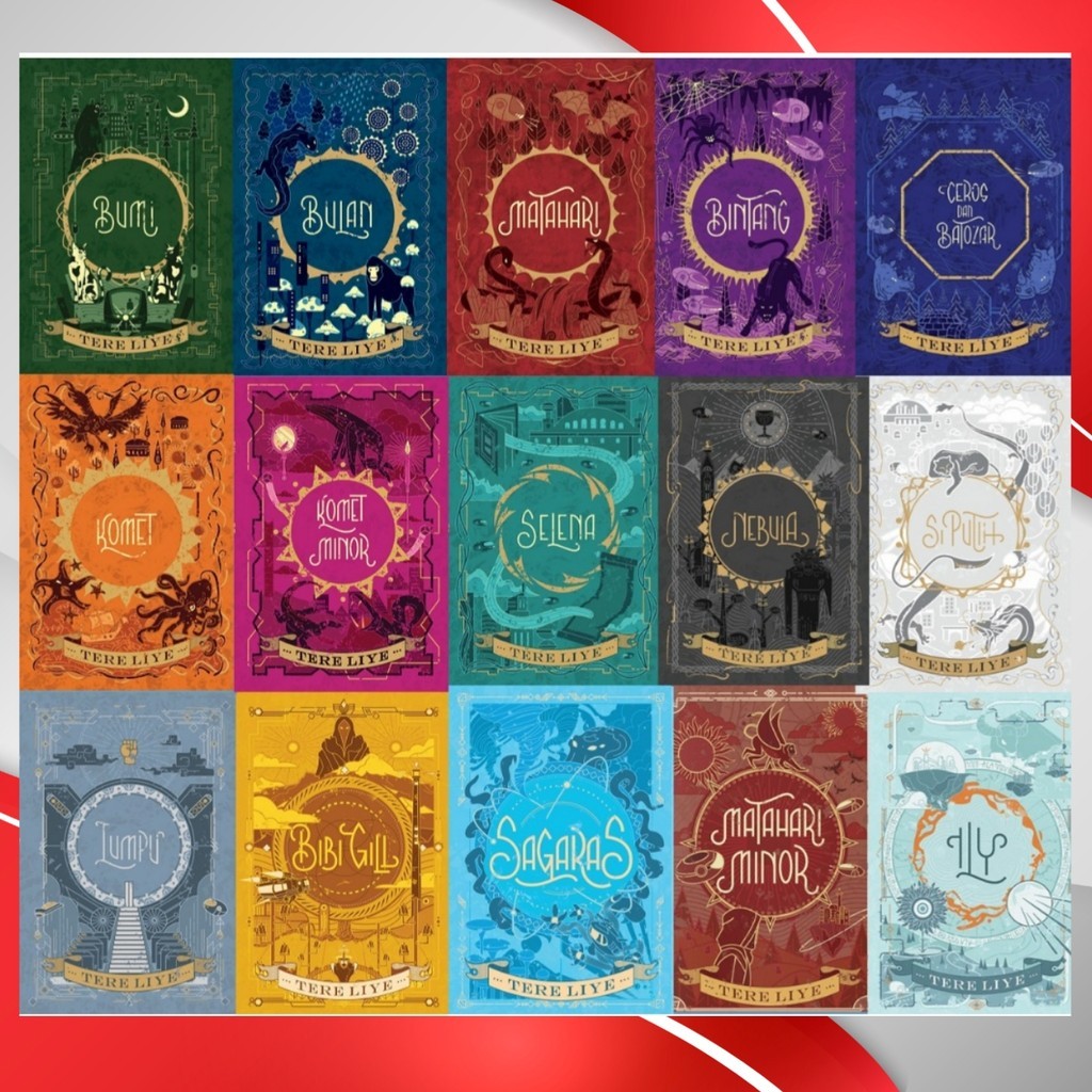 Buku Novel Tere Liye Series Paket Serial Bumi ILY Bulan Matahari Bintang Ceros dan Batozar Komet Min
