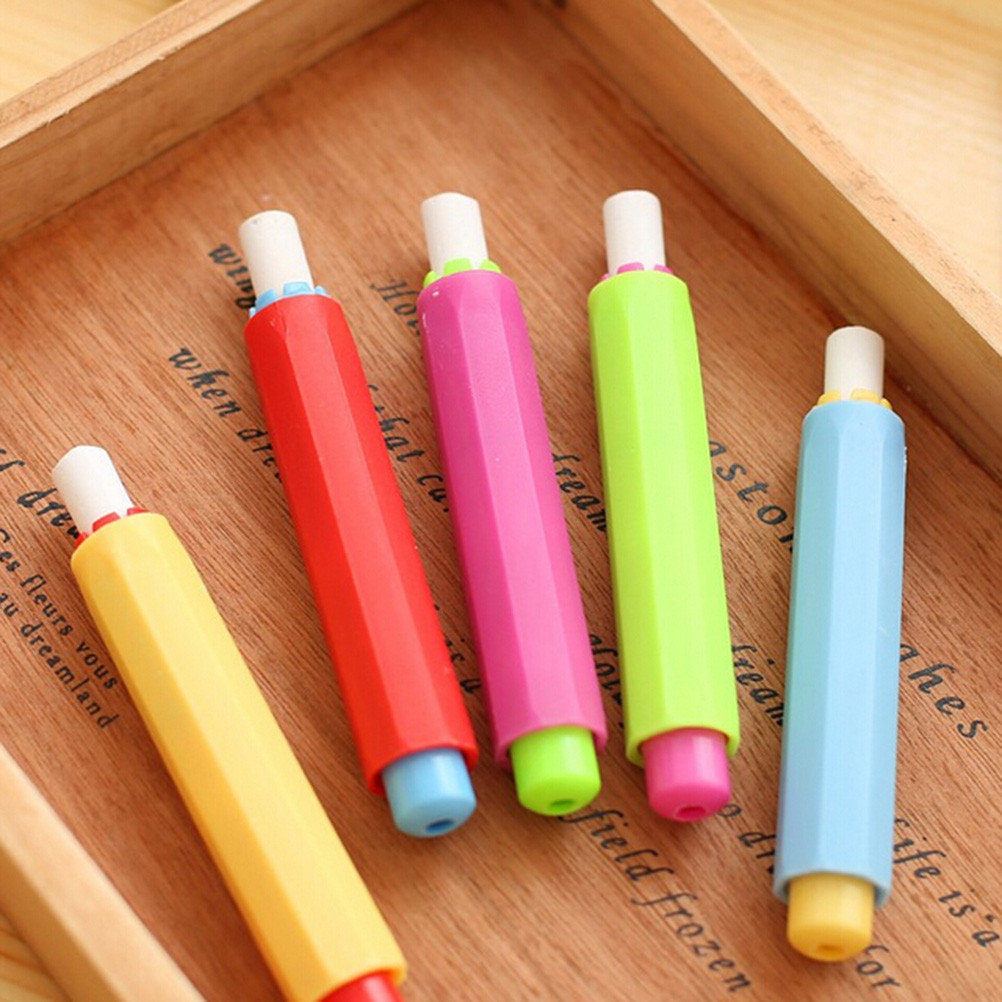 

5Color Health Non-toxic Chalk Holder Chalk Clip Colourful Chalk Holders Clean Teaching Hold For Teacher Children Stationery