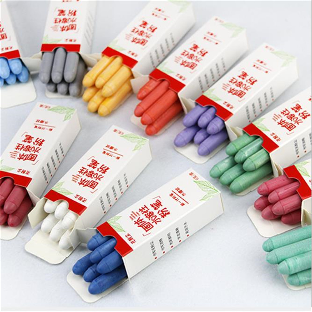 

NEW 6pcs/lot Color Dustless Chalk Pens for Blackboard Kitchen Jar Removable 10 Colors Mark Pen Stationery Water Soluble Chalk