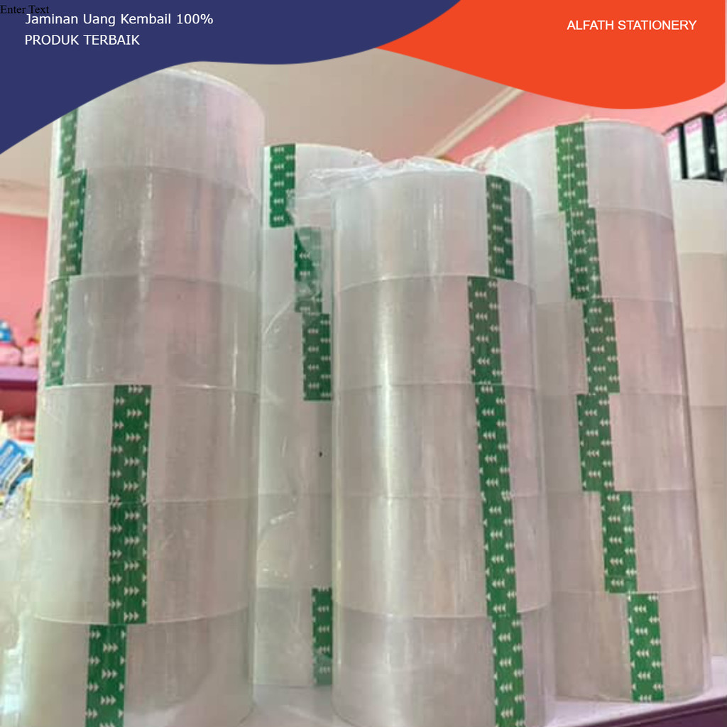 

1Roll Lakban 48mm 100y Bening Transparan Harga terjangkau