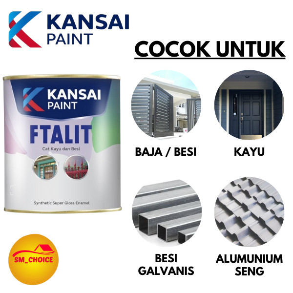 FTALIT CAT KAYU DAN BESI 1 KG CAT MINYAK 1KG KANSAI FTALIT CAT MINYAK