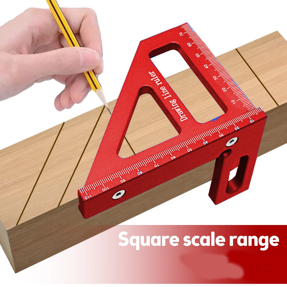 

SIMPLBYSHP TOOHR Penggaris Siku Segitiga Siku Multi-Angle Woodworking Ruler - TO992| BISA COD |