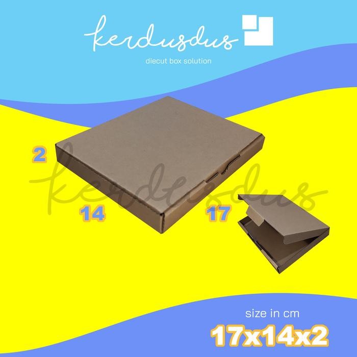 

17x14x2 cm kardus carton box diecut pizza kue packing packaging