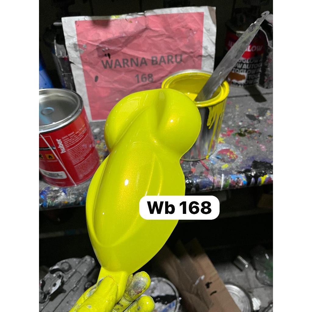 cat KUNING lemon + free xeralik orange efect/cat kuning kuning metalik free xeralik