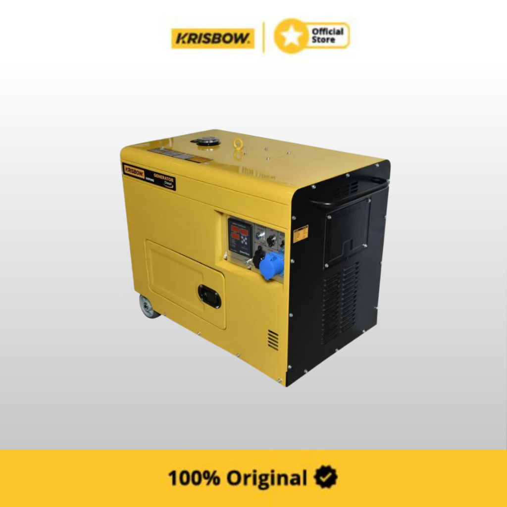 Krisbow Generator Diesel Genset D8000w 1ph Silent Krpd80