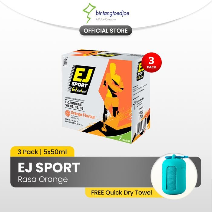

EJ Sport Orange 3 Pack (15 Tube) - Energy Gel