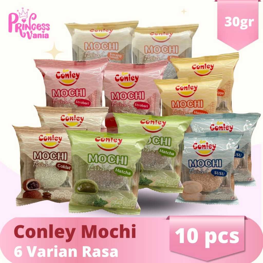 

10PCS CONLEY MOCHI ANEKA RASA KEMASAN MINI 30GR KUE VIRAL KENYAL LEMBUT