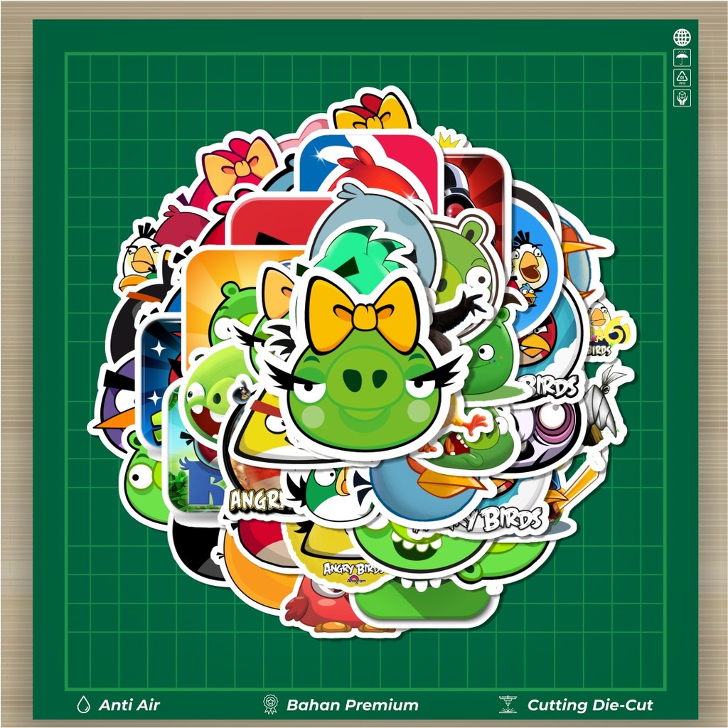 

HOT 50 PCS STIKER Stiker Game Series Angry Birds Mobile Character Mix 3 Stiker Fashion Cars Decal Dingin Kartu Album Custom Vinyl Anti Air- Sticker Aesthetic Buku Journal Koper Casing HP Tablet Laptop Helm Motor Botol Minum