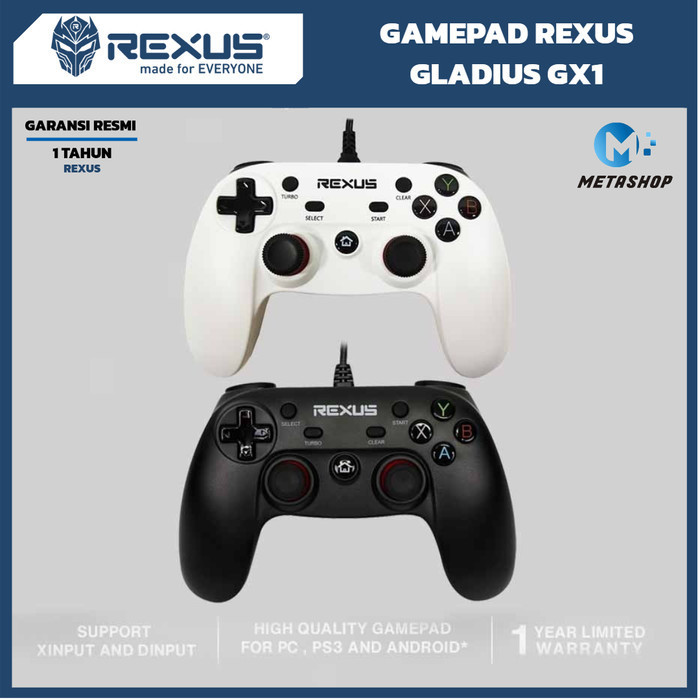 REXUS GX1 Gladius Pro Gaming Gamepad Joystick Controller PC Android PS3 OTG