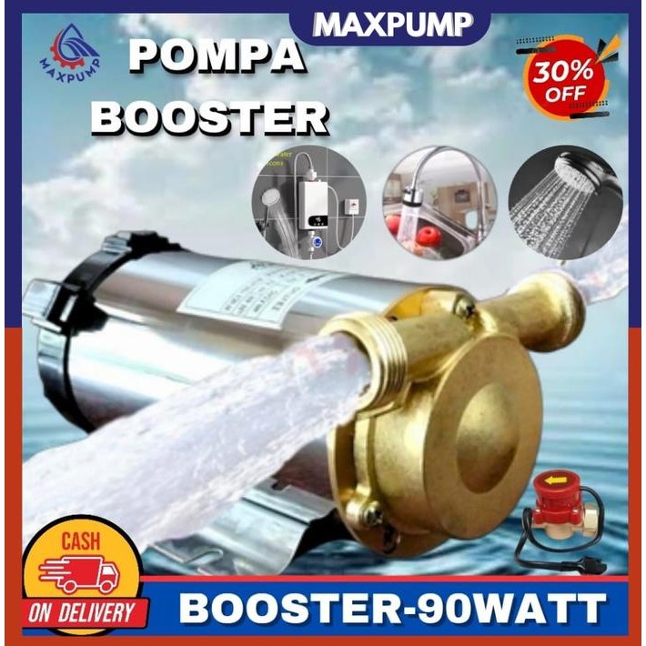 MAXPUMP BOOSTER 90W Mesin Pompa Air Pendorong Pompa Rumah Tangga Pompa Booster Auto Tekanan Air Stai