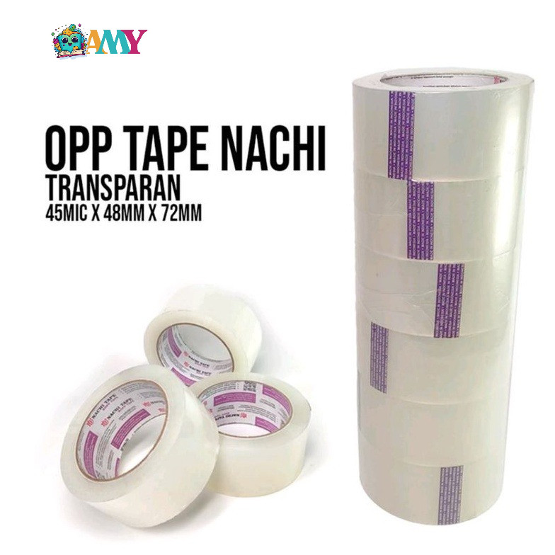 

NACHI LAKBAN BENING 2 INCH / LAKBAN ISOLASI NACHI 2 INCH PUTIH AMY STASIONARY