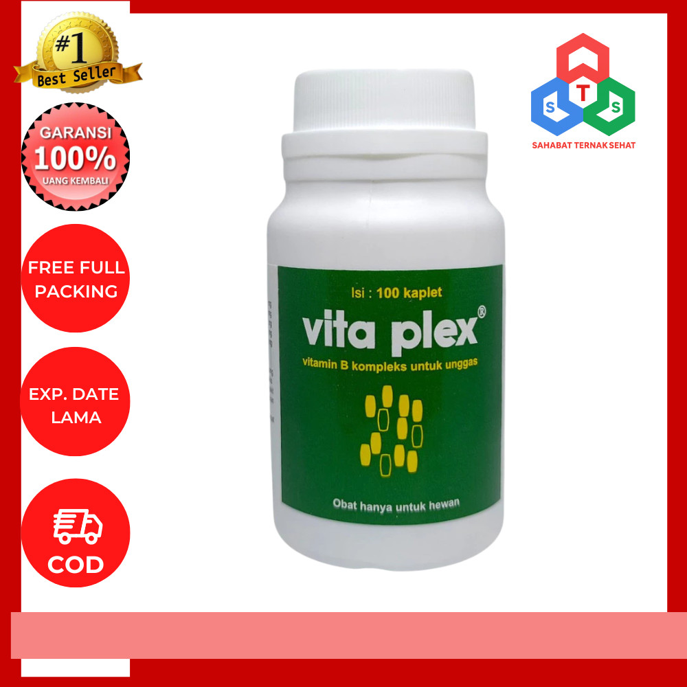 VITA PLEX 100 KAPLET - Vitamin B Kompleks Unggas Ayam Burung