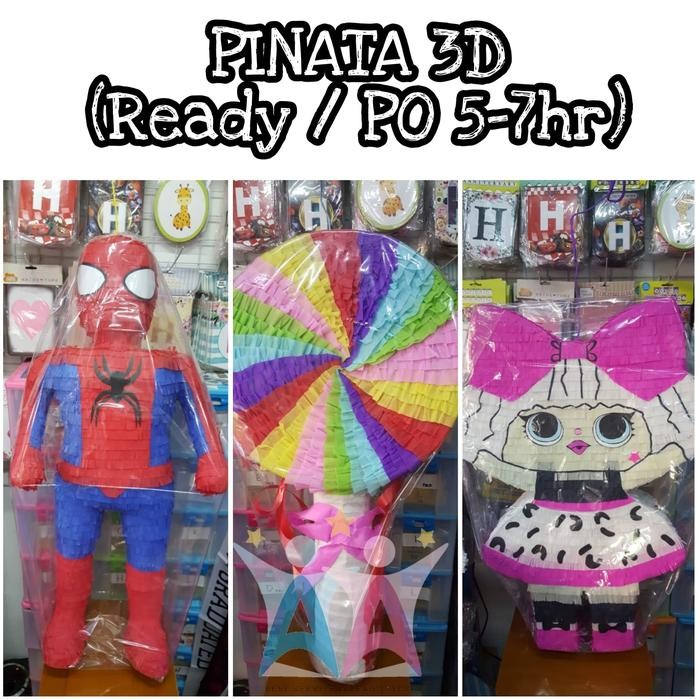 

PINATA 3D little pony cars frozen doraemon tayo - Semi Tiga D